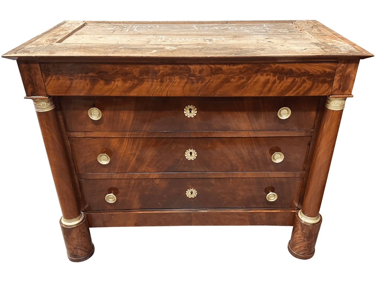 Après restauration. Commode Empire Après restauration. Commode Empire