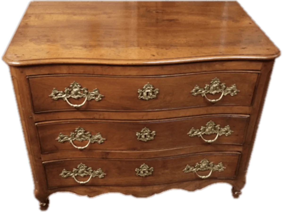 Après restauration. Commode Louis XV Après restauration. Restauration à Paris - Vincennes d'une commode Louis XV